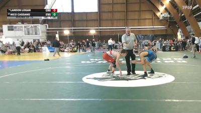 125 lbs Round Of 16 - Landon Logan, Combat Athletics vs Nico Cassano, Btwc