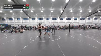 120 lbs Finals (2 Team) - Logan Ketzel, Wrecking Crew WC vs Jake Landis, St. Paris Graham