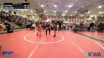 61 lbs Round Of 16 - Able Ridge, Sperry Wrestling Club vs Daniel Jones, Tulsa Blue T Panthers