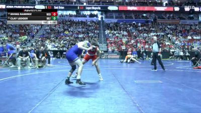 1A-175 lbs Champ. Round 1 - Clay Ledger, Wilton vs Irving Ramirez, West Sioux, Hawarden