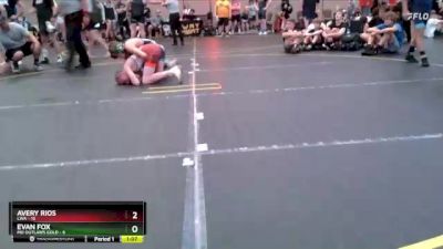 95 lbs Semis & 1st Wrestleback (8 Team) - Evan Fox, MO Outlaws Gold vs Avery Rios, LWA