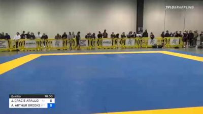 JONNATAS GRACIE ARAUJO DA SILVA vs AVERY-WARREN ARTHUR BROOKS 2020 IBJJF Pan No-Gi Championship