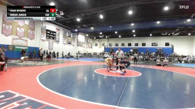 132 Boys Quarterfinal - Diego Arias, Brawley vs Ivan Rivers, Valhalla