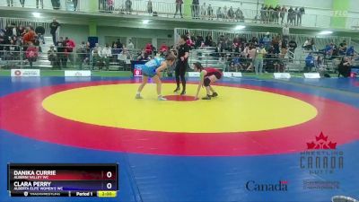 53kg Champ. Round 1 - Danika Currie, Alberni Valley WC vs Clara Perry, Alberta Elite Women`s WC