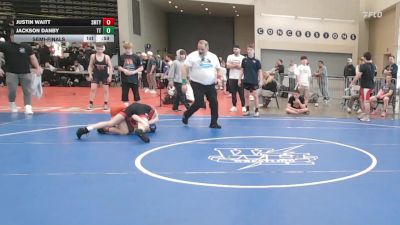 97 lbs Semifinal - Justin Waitt, Smitty's Barn - MSC vs Jackson Danby, Team Tugman - MSC