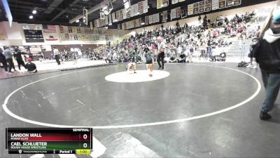 71 lbs Semifinal - Landon Wall, Poway Elite vs Cael Schlueter, Rough House Wrestling