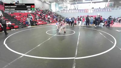 120 lbs Cons. Round 3 - Kayla Wright, El Paso Andress vs Sarai Lujan, El Paso Irvin