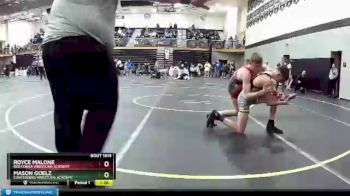 106 lbs Champ. Round 1 - Mason Goelz, Contenders Wrestling Academy vs Royce Malone, Red Cobra Wrestling Academy