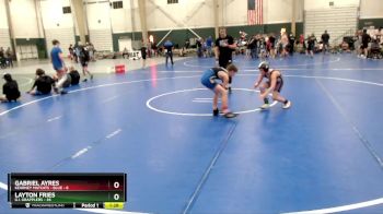 96 lbs Round 2 (8 Team) - Layton Fries, G.I. Grapplers vs Gabriel Ayres, Kearney Matcats - Blue