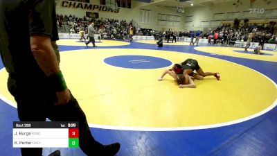 135 lbs Consi Of 16 #1 - Jaylen Burge, Ponderosa (CO) vs Kozad Porter, Cheyenne East (WY)