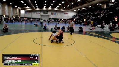 165 lbs Cons. Round 6 - Hixon Canto, Western Wyoming College vs Jackson Balmer, Briar Cliff (Iowa)