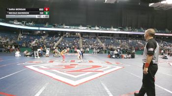 5A - 100 lbs Semifinal - Sara Morgan, West Henderson High School vs Nicole Davidson, East Lincoln High School