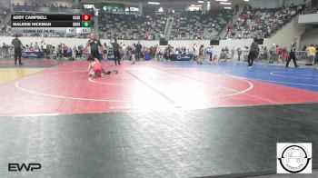 108 lbs Consi Of 16 #2 - Addy Campbell, Husky Wrestling Club vs Malerie Hickman, Broken Arrow Girls Junior High