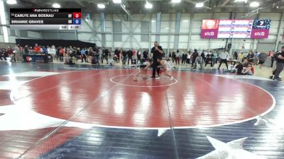 U20 Women - 50 lbs Cons. Round 2 - Carlye Ana Boenau, NY vs Brianne Graves, OH