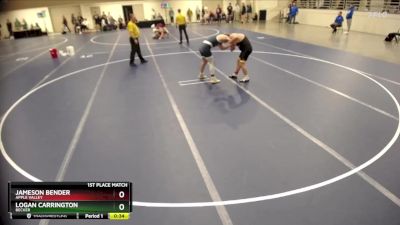 189D 1st Place Match - Jameson Bender, Apple Valley vs Logan Carrington, Becker