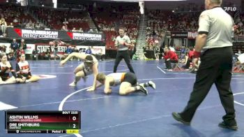 2A-215 lbs Cons. Round 2 - Dre Smithburg, Fairfield vs Ashtin Willms, Clarion-Goldfield-Dows