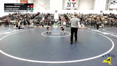 50 lbs Champ. Round 1 - Jackson LeBlanc, Club Not Listed vs Cayden Draudt, Gowanda Wrestling Club