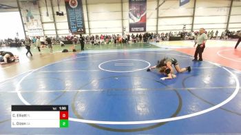 100 lbs Round Of 32 - Camdyn Elliott, FL vs Lily Dizon, CA