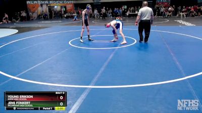 112 lbs Champ. Round 1 - Young Erikson, Nome High School vs Jens Fonkert, Dillingham High School