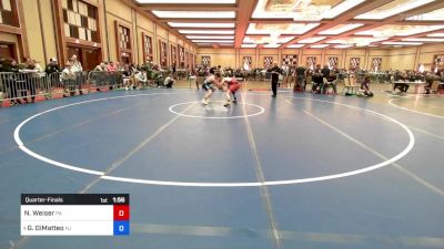 136 lbs Quarterfinal - Noah Weiser, Pa vs Giovanni DiMatteo, Nj