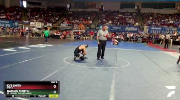 D 3 120 lbs Champ. Round 2 - Nathan Martin, St. Michael The Archangel vs Kye Smith, Basile
