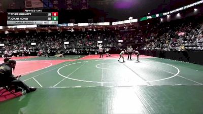 100 lbs Champ. Round 1 - Jonah Rohm, HHY1 vs Tyler Durkett, JRP1