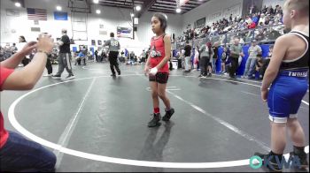 61 lbs Rr Rnd 1 - Rose Reyna, Carl Albert vs Gage Newman, Little Axe Takedown Club