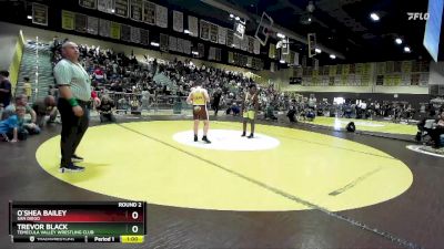 165 lbs Round 2 - Trevor Black, Temecula Valley Wrestling Club vs O`shea Bailey, San Diego