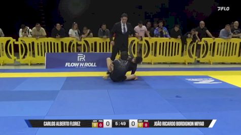 João Ricardo Bordignon Miyao vs Carlos Alberto Florez 2025 Pan IBJJF Jiu-Jitsu No-Gi Championship