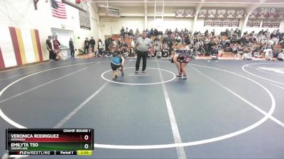 165 lbs Champ. Round 1 - Emilyta Tso, Snowflake vs Veronica Rodriguez, Miyamura