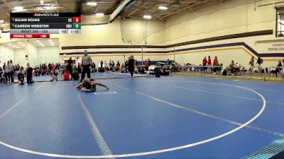 133 lbs 5th Place Match - Julian Rojas, Rochester Christian vs Carson Webster, Southwestern Michigan College