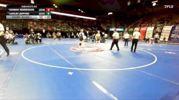 120 Class 2 lbs Champ. Round 1 - Hannah Henderson, Lafayette (Wildwood) vs Caitlin Ledford, Central (St. Joseph)