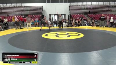 209 lbs Semis & 1st Wrestleback (8 Team) - Asher Bacon, POWA vs Austin Phillips, Fort Hammers