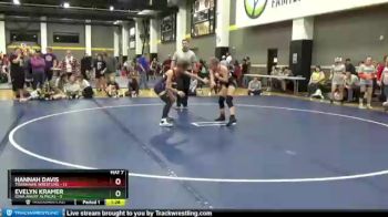 112 lbs Round 1 (3 Team) - Hannah Davis, TigerHawk Wrestling vs Evelyn Kramer, Iowa Angry Alpacas
