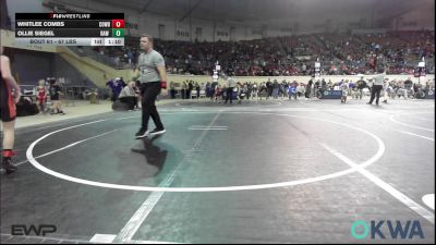 67 lbs Quarterfinal - Whitlee Combs, Cowboy Wrestling Club vs Ollie Siegel, Raw Wrestling Club