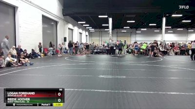 96 lbs Round 1 (8 Team) - Logan Forehand, Brawler Elite vs Reese Hoover, Quest Wrestling