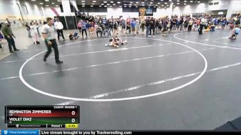 92 lbs Champ. Round 1 - Remington Zimmerer, CO vs Violet Diaz, IA