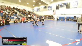 120 lbs Quarterfinal - Natalie Ibarra, Threshold Wrestling Club vs Ehra Ji, Peninsula