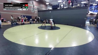 71 lbs 5th Place Match - Kody Raney, Hawk Wrestling Club vs Jacob VanSlochteren Iii, Fighting Squirrels Wrestling Club