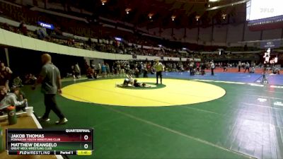 National 6-8 110 Quarterfinal - Matthew Deangelo, Great Neck Wrestling Club vs Jakob Thomas, Powhatan Youth Wrestling Club