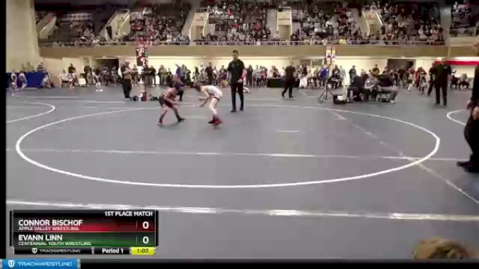 67 lbs 1st Place Match - Connor Bischof, Apple Valley Wrestling vs ...