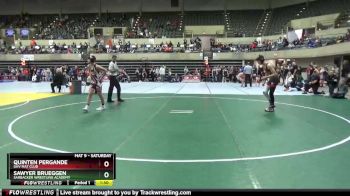 150 lbs Quarterfinal - Sawyer Brueggen, Sarbacker Wrestling Academy vs Quinten Pergande, GHV Mat Club