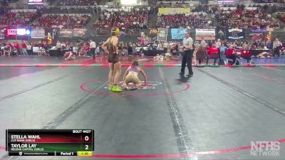 G - 120 lbs Semifinal - Taylor Lay, Helena Capital (Girls) vs Stella Wahl, Cut Bank (Girls)