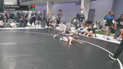 120 lbs Cons. Rd Of 64 - Olivia Anderson, Watertown vs Ella Brown, Grand Forks Gladiators