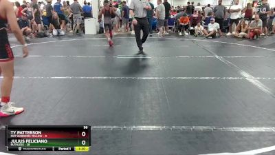 96 lbs Round 5 (6 Team) - Ty Patterson, Mat Warriors Yellow vs Julius Feliciano, Ruthless