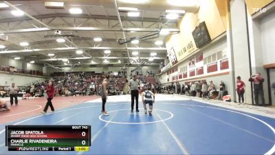 157 lbs Cons. Round 4 - Jacob Spatola, Desert Ridge High School vs Charlie Rivadeneira, Pinnacle