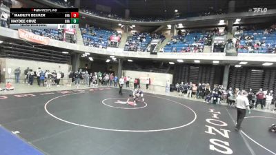 100 lbs Quarterfinal - Madilyn Becker, Unattached vs Haydee Cruz, Unattached