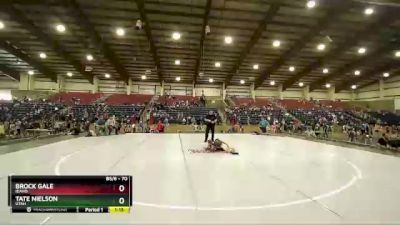 70 lbs 5th Place Match - Brock Gale, Idaho vs Tate Nielson, Utah