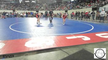 120 lbs Consi Of 16 #2 - Carson Klingenberg, Crossings Christian School vs Kiah Locust, Cowboy Wrestling Club