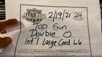 Top Gun Allstars - Double O [L6 International Open Coed - Large] 2021 NCA All-Star Virtual National Championship